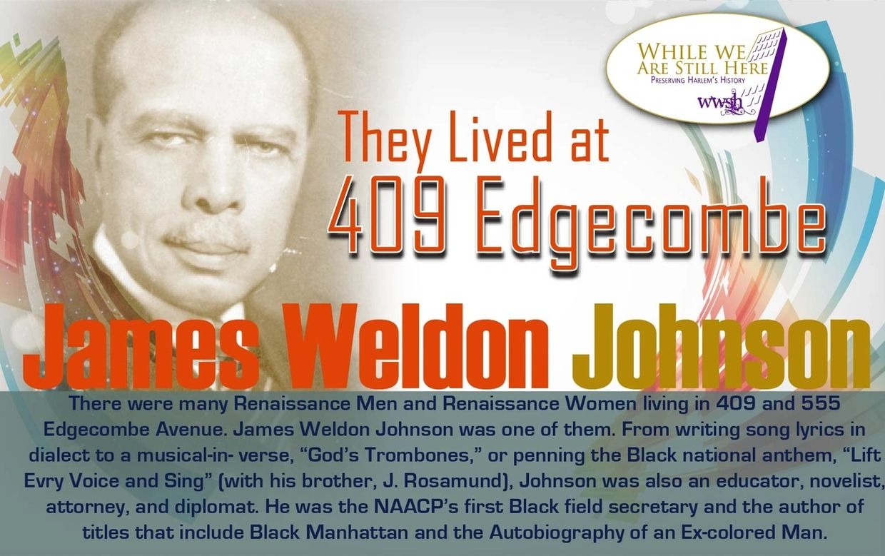 JAMES WELDON JOHNSON 409 Edgecombe