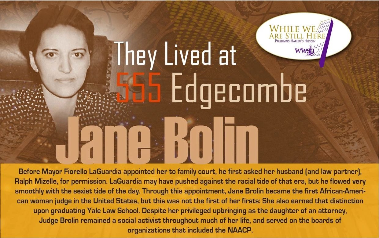 JANE BOLIN 555 Edgecombe