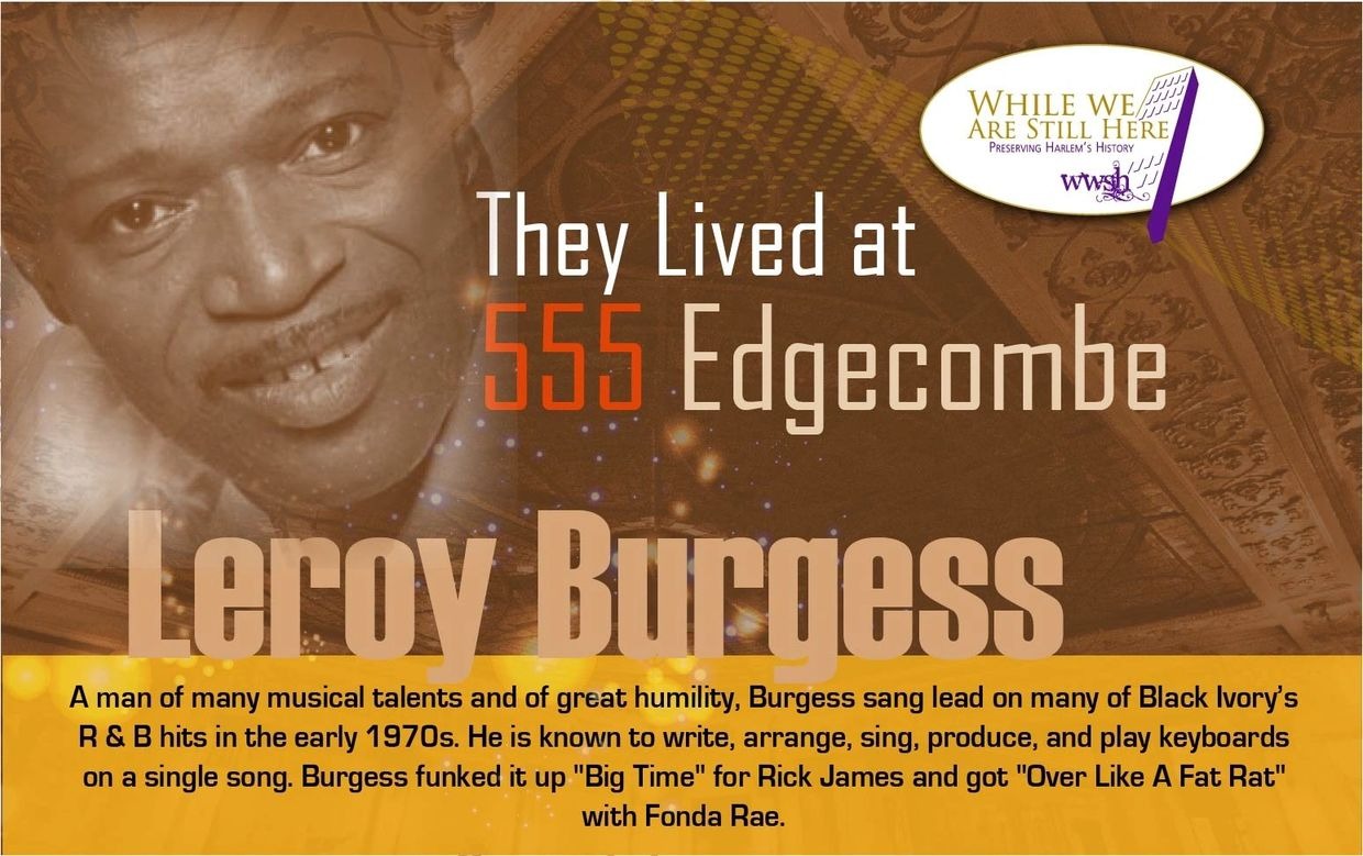 LEROY BURGESS 555 Edgecombe