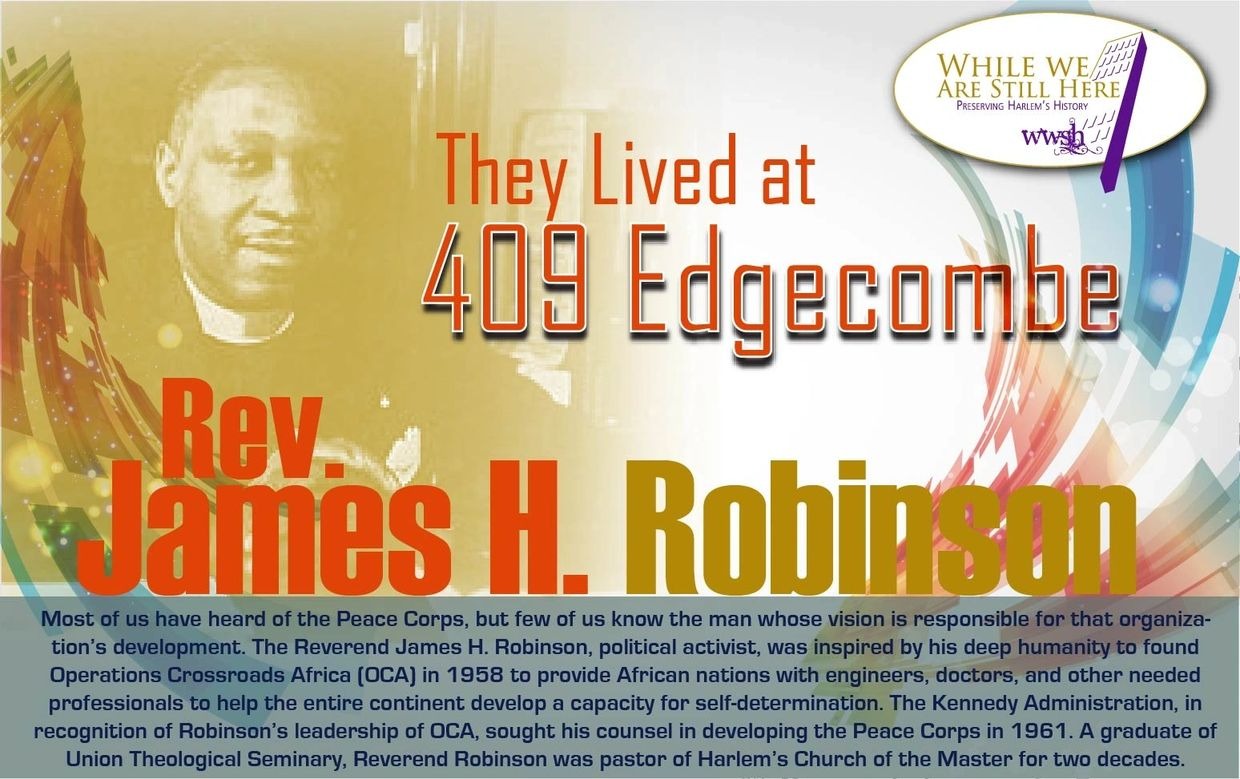 REVEREND JAMES ROBINSON 409 Edgecombe