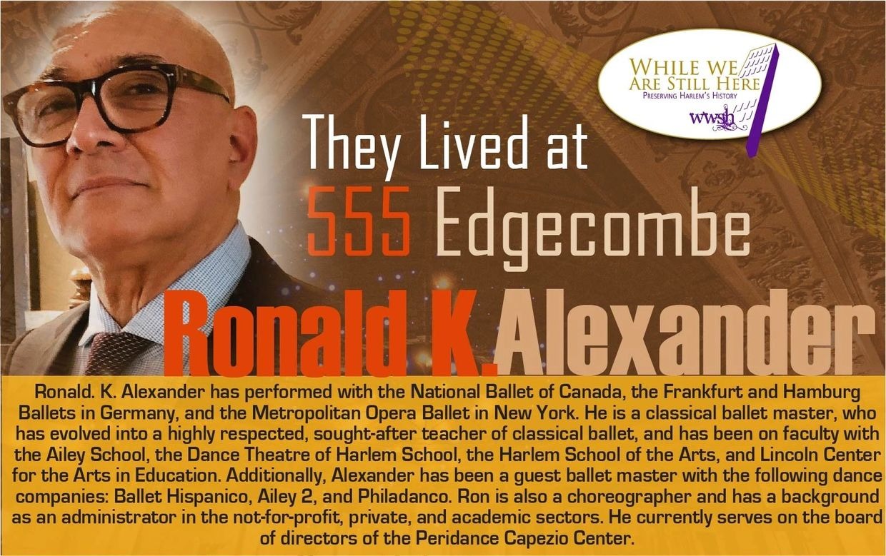 RONALD K. ALEXANDER 555 Edgecombe